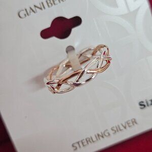 Giani Bernini Primrose Sterling Silver Twisted Band Ring, Size 8, Women's